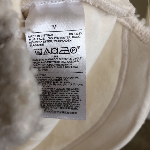 Banana Republic Ivory Sherpa Trucker Jacket US M - Picture 8 of 11